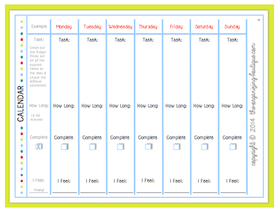 Want a fun printable weekly calendar template to keep track of your tasks and get organized? Wish granted!