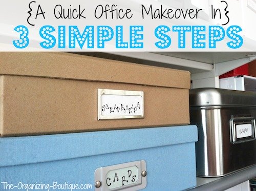 Organize your office, no matter where it is, with these helpful and simple home office ideas!