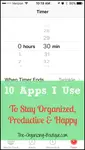 Looking for cell phone apps? These 10 apps for iphone keep me organized making my smart phone one of my best organizing tools!