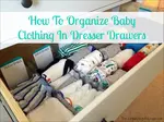 Is your baby's room a mess? Organize the dresser drawers with these awesome baby nursery ideas!