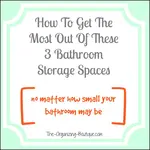 Are your bathroom storage cabinets a mess? Use these simple tips for bathroom storage units to control the chaos.