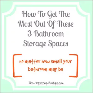 Are your bathroom storage cabinets a mess? Use these simple tips for bathroom storage units to control the chaos.