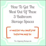 Are your bathroom storage cabinets a mess? Use these simple tips for bathroom storage units to control the chaos.