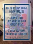 Simplify your holiday season with these great Christmas organizer tips, timeline and product suggestions like Christmas storage boxes!