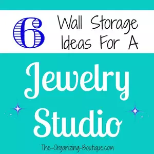One of my awesome readers asked about hanging jewelry organizers for a professional studio, so I did some research and here are some great jewelry storage ideas!