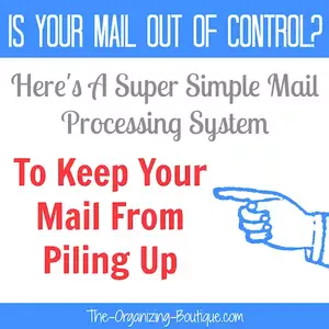 Is your mail out of control?! Set up a system and house your mail in a home mail organizer like suggested here!