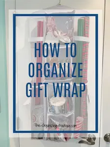 Looking for a wrapping paper organizer or wrapping paper storage ideas? Here's the exact organizing process and my top product suggestions. Enjoy!