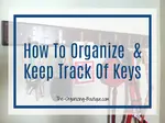Lost your keys? Need a key ring finder or a key organizer? Here are entryway storage tips for organizing your keys!