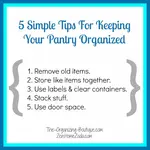 Here are 5 simple tips for getting the pantry storage cabinet under control.
