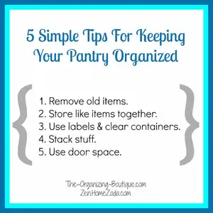 Here are 5 simple tips for getting the pantry storage cabinet under control.