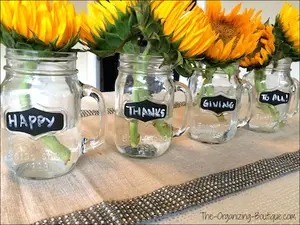 Sunflowers Mason Jars