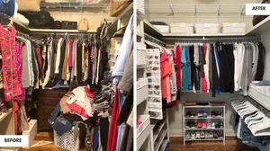 Closet Before and After 