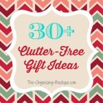 Clutter Free Gifts Infographic