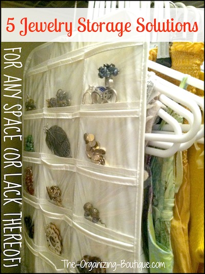 5 Jewelry Storage Solutions Infographic