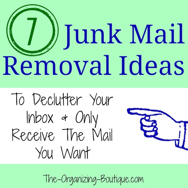 junk mail removal ideas