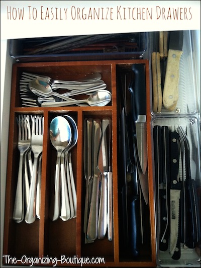 Organizing a kitchen? Kitchen drawer organizers are great for keeping utensils and other kitchen items in order. Here's how!
