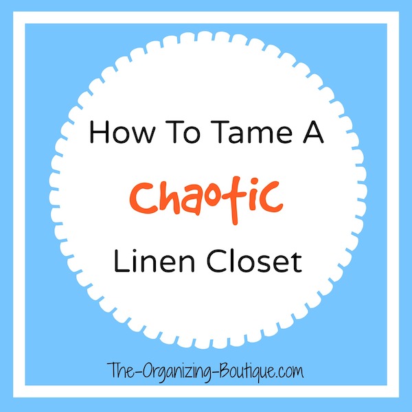 how to tame a chaotic linen storage cabinet