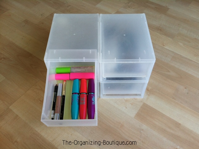 Makeup Storage Drawers & DIY Washi Tape Craft