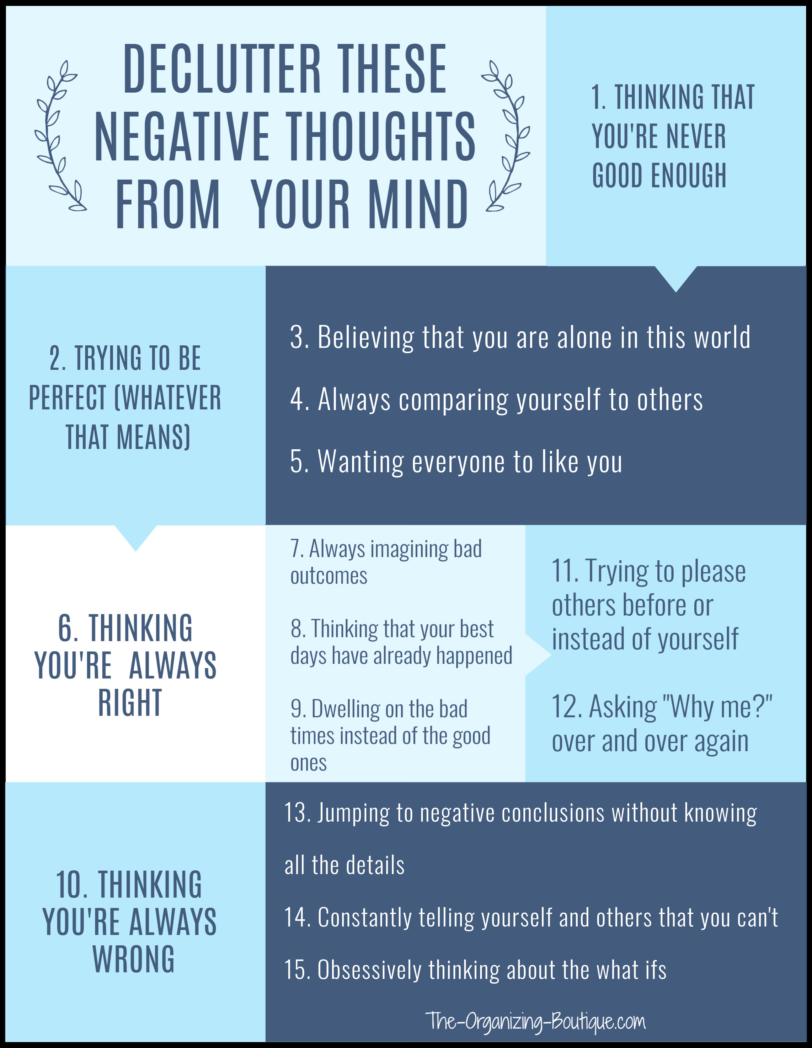 Positive thinking is vital to good mental health. Turn negative thought into motivational thoughts, and you will achieve authentic happiness.