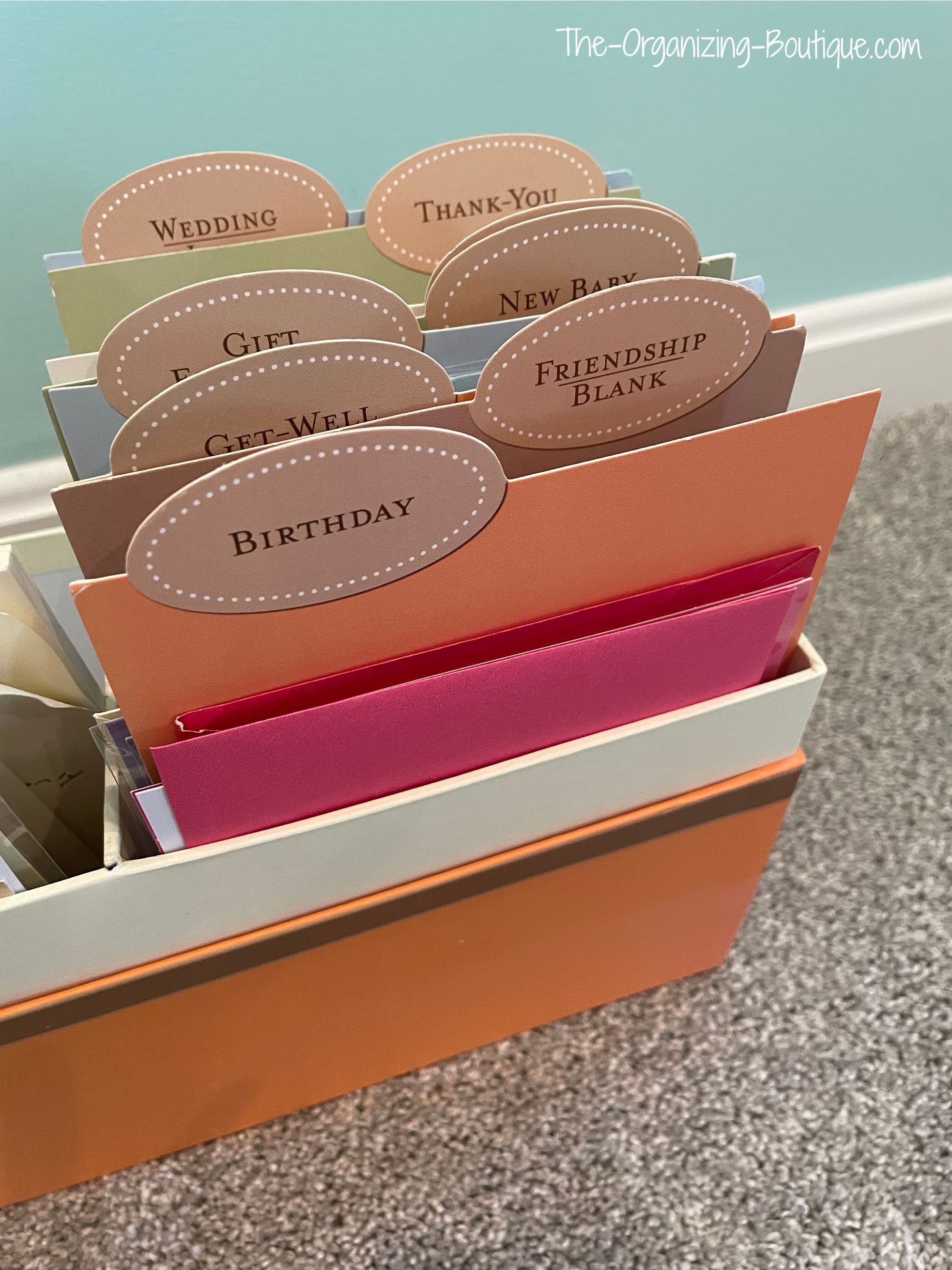 Birthday Card Organizer Project