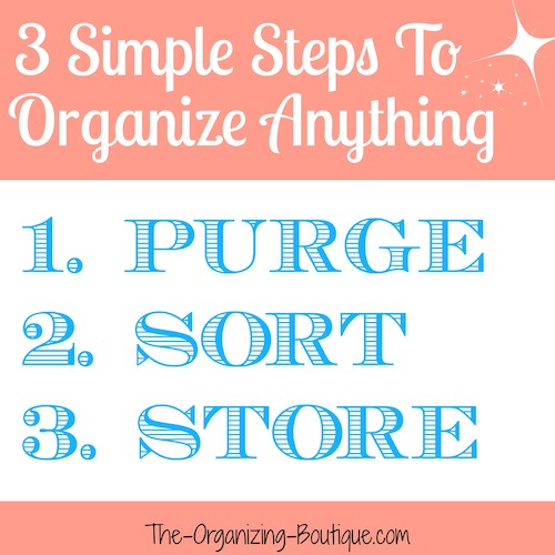 3 Simple Steps To Organizing Anything