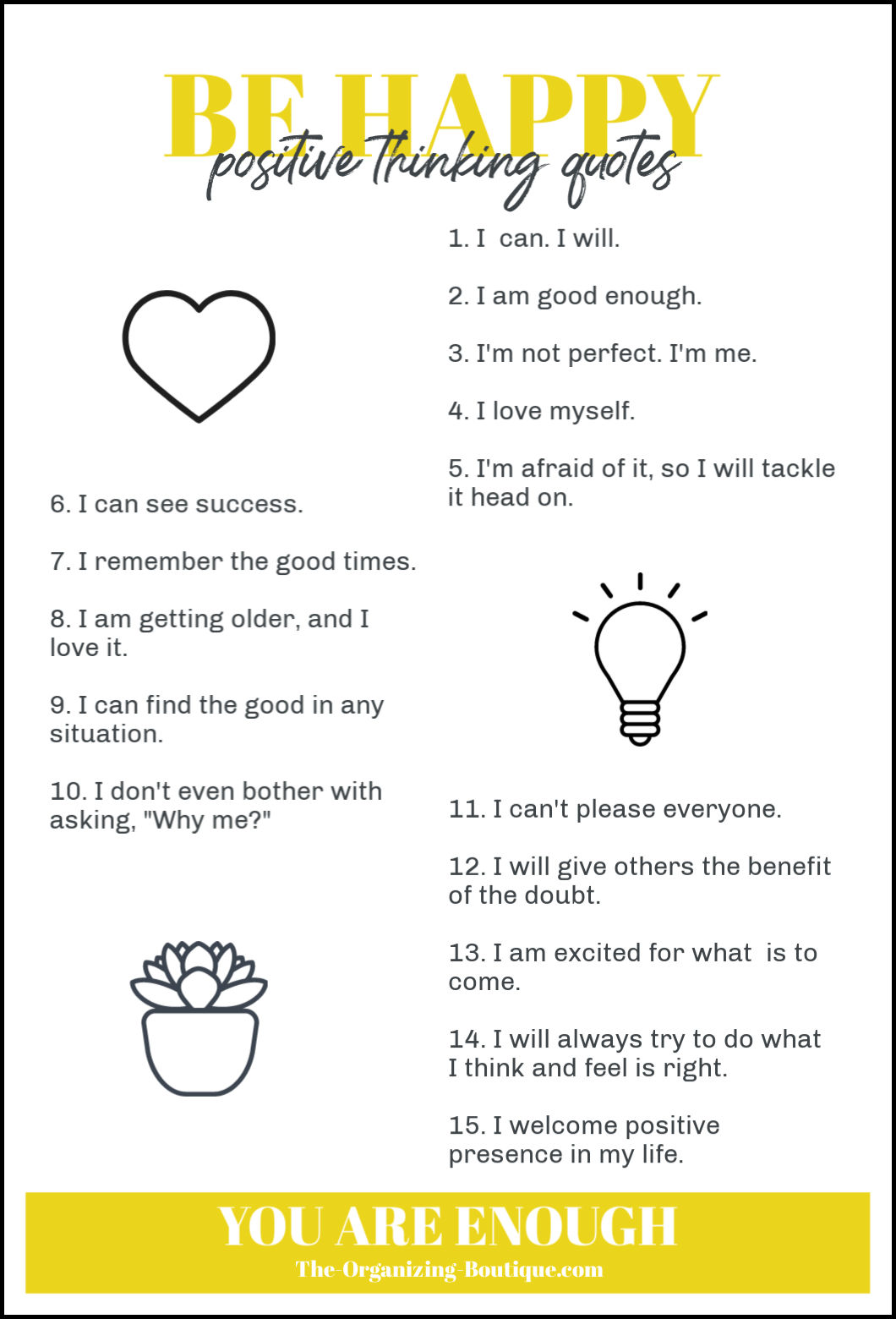 Motivational thoughts improve your quality of life a million times over. Here are some great positive thinking quotes!