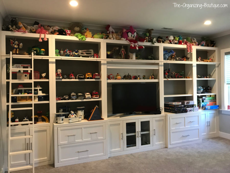 Toy storage entertainment center outlet