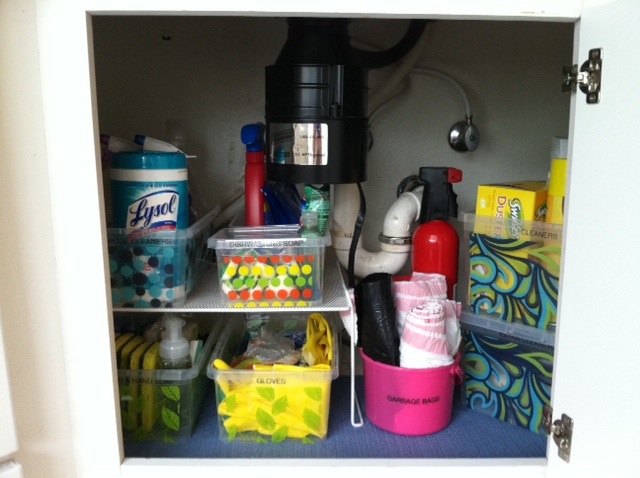 under sink storage - after