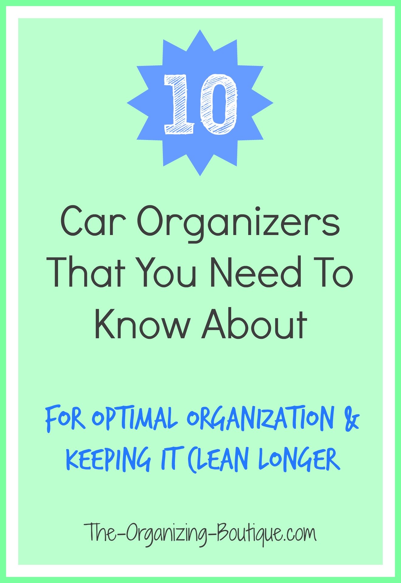 10 Car Organizers