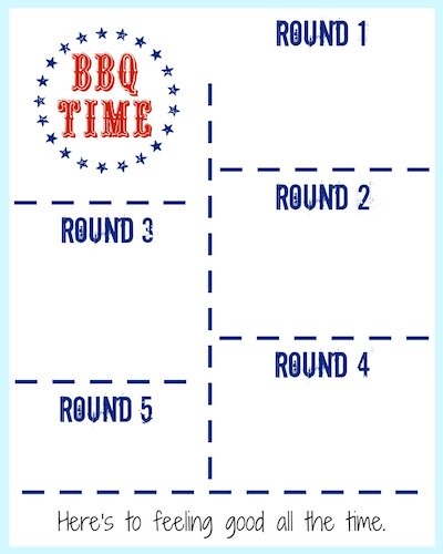 bbq cooking tips & printable menu planner