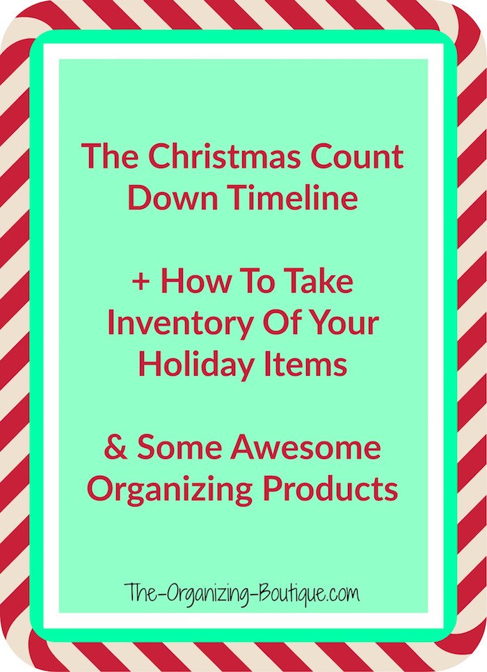 Simplify your holiday season with these great Christmas organizer tips, timeline and product suggestions like Christmas storage boxes!