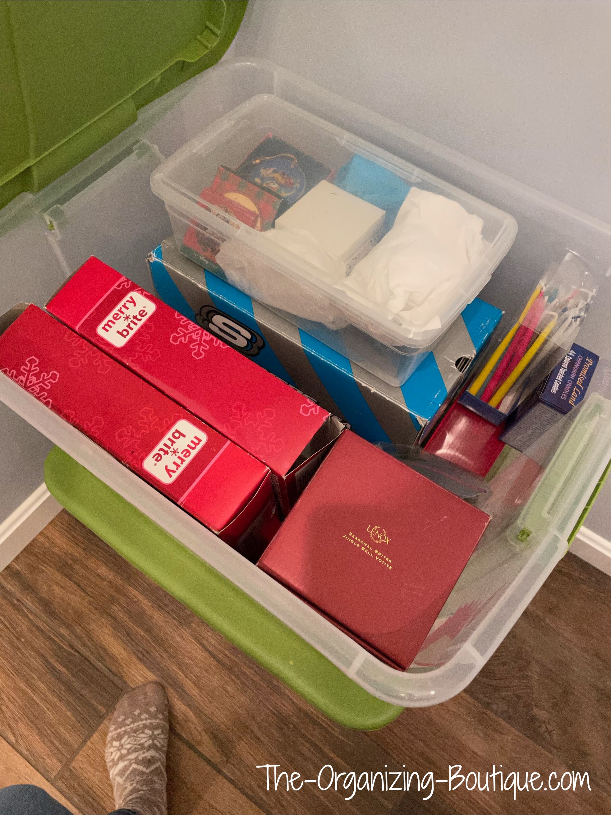 Christmas Organizing Bin WM