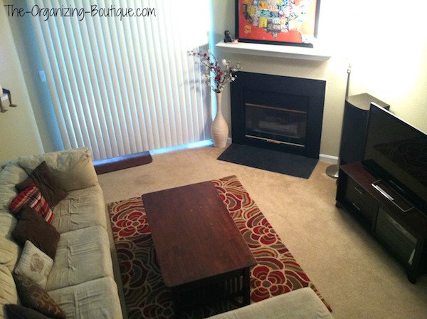 Looking for living room ideas? Check out these simple tips on getting organized and living room furniture layout!