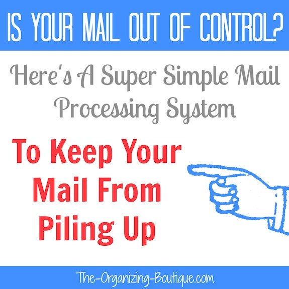 Is your mail out of control?! Set up a system and house your mail in a home mail organizer like suggested here!