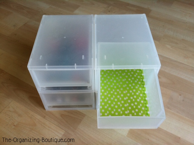 Makeup Storage Drawers & DIY Washi Tape Craft