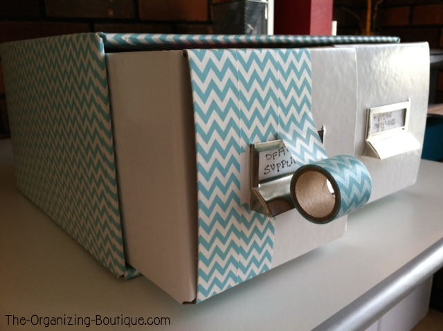 DIY Home Decor Crafts - Office Drawers Makeover Using Washi Tape