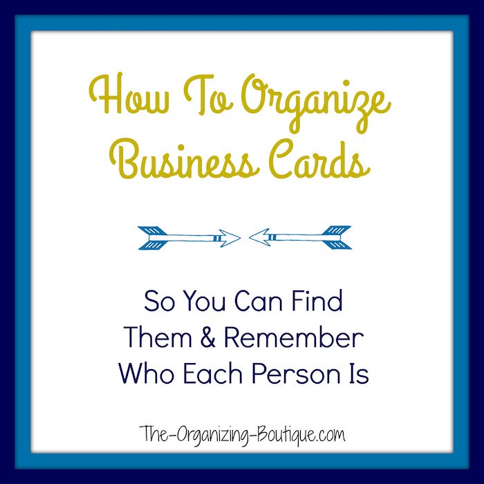 business card storage ideas
