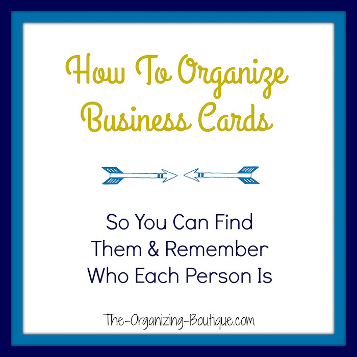 business card storage ideas