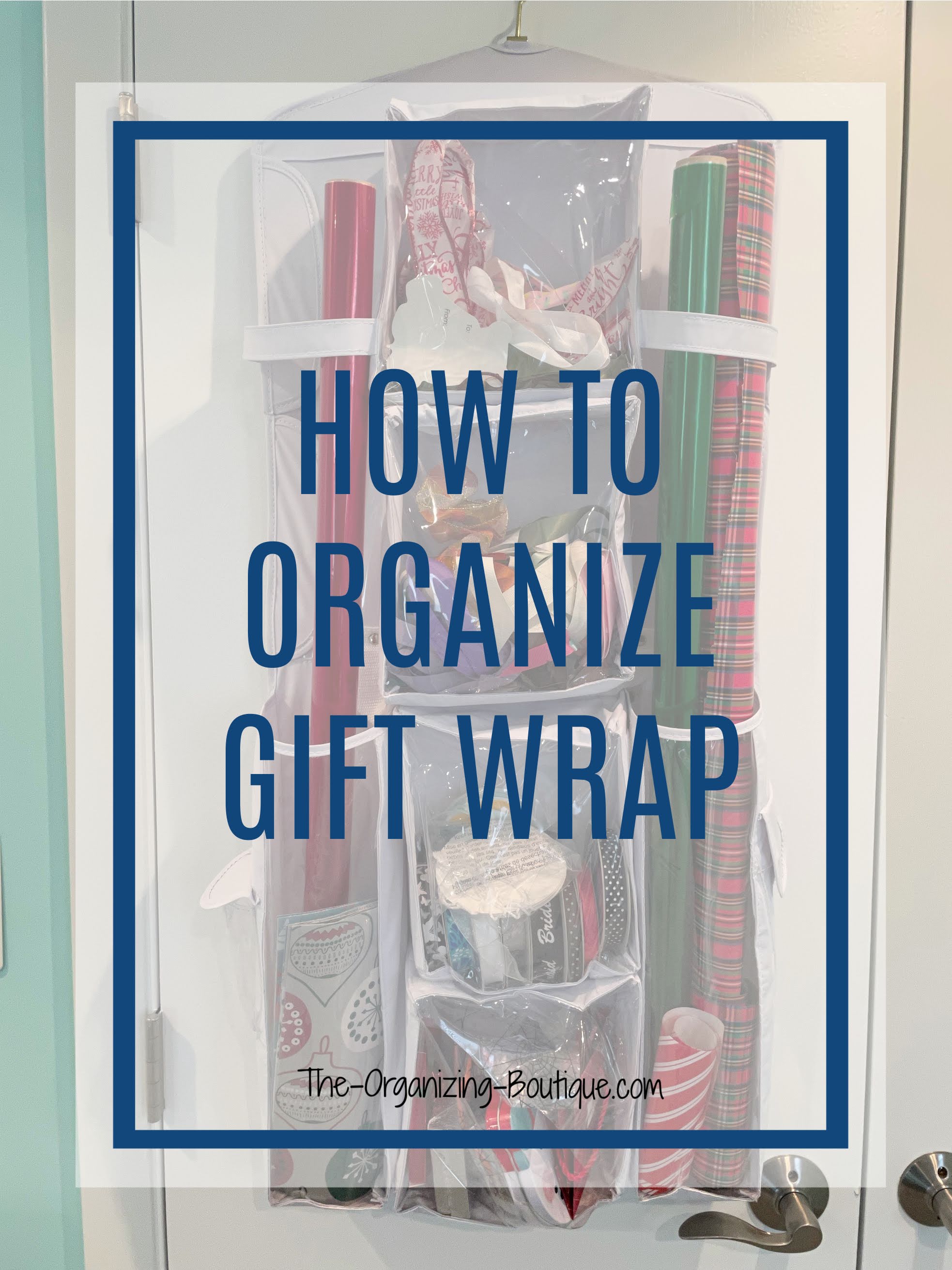 Looking for a wrapping paper organizer or wrapping paper storage ideas? Here's the exact organizing process and my top product suggestions. Enjoy!
