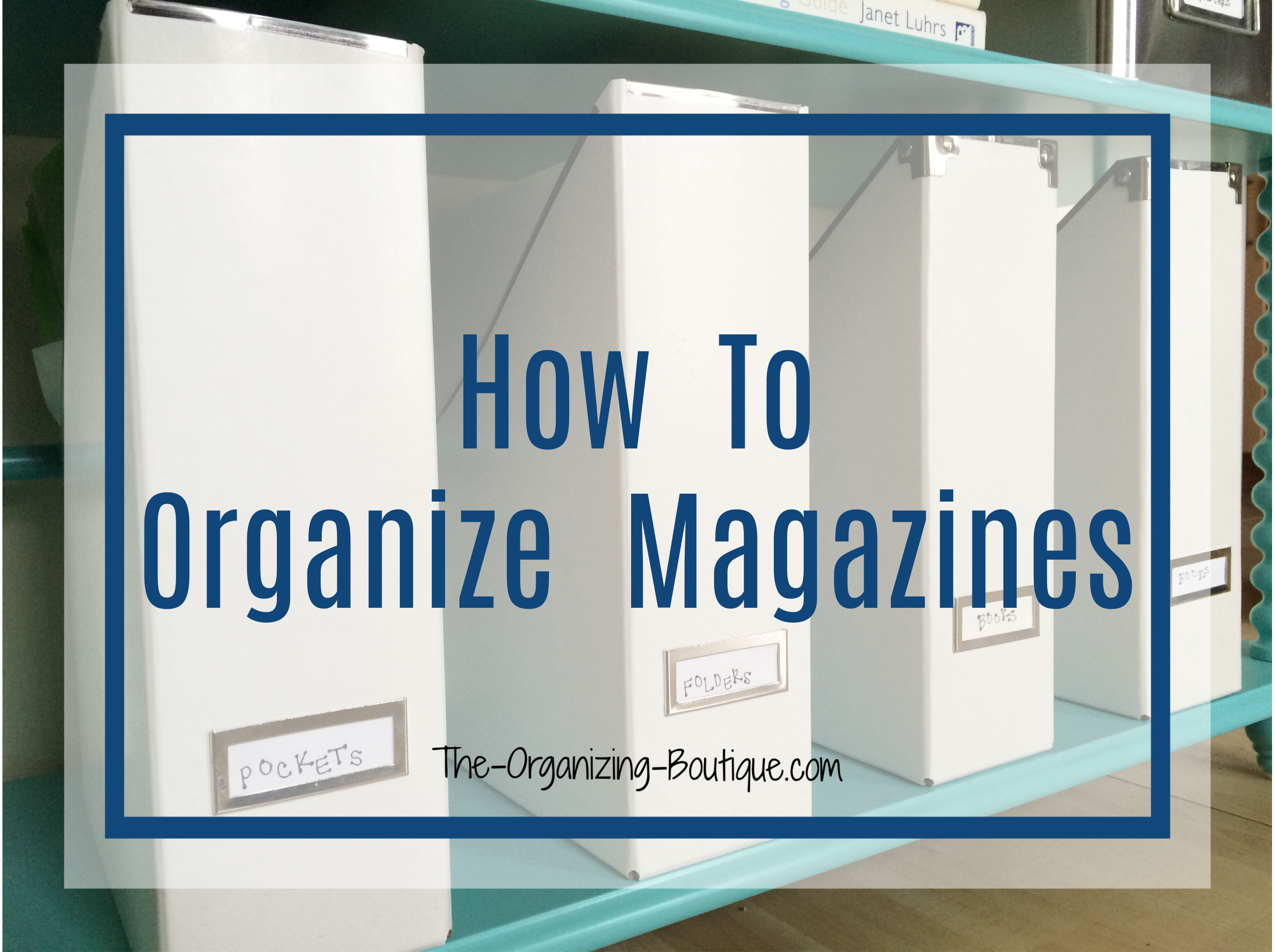 Organizing paper clutter includes magazines. Here's the magazine organizing process as well as product suggestions (like a magazine storage box.)