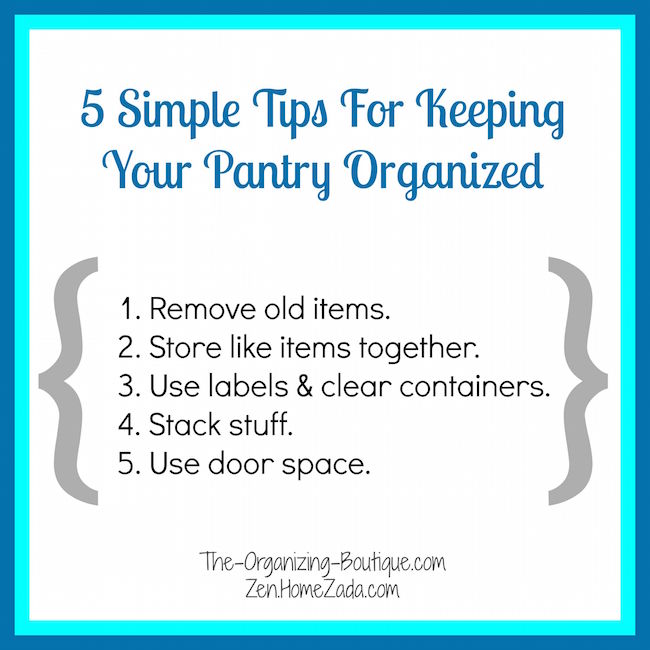 Here are 5 simple tips for getting the pantry storage cabinet under control.