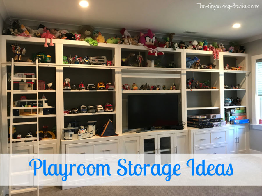 Looking for playroom storage ideas? Bingo bango, here you go!
