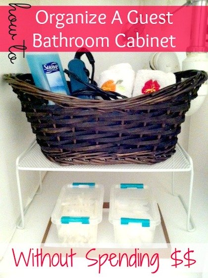guest bathroom storage solutions