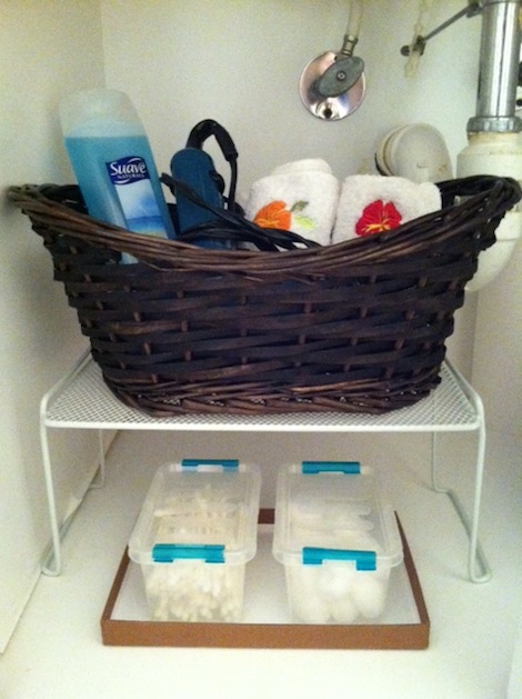 guest bathroom storage solutions