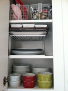 organizing kitchen cabinets