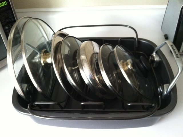 new use for a roasting pan rack